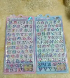 正規品 ボンボンドロップシール もじもじボンボン ひらがな えいもじ 2枚