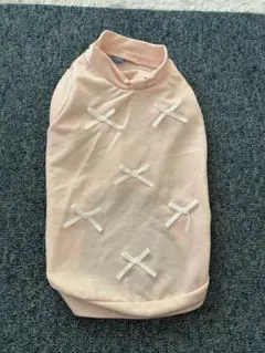 新品未使用品タグ付き ペットパラダイス　リボン付き犬服 SSサイズ