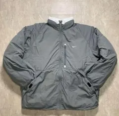 00s OLD NIKE リバーシブルダウンジャケット　2004年製　刺繍ロゴ