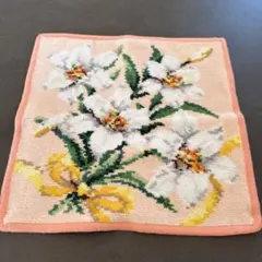 FEILER 花柄 タオル地ハンカチ 約25cm