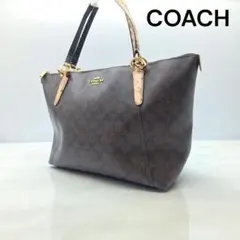 【COACH】 コーチ　PVC　シグネチャー　トートバッグ　レディース