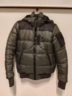 G-STAR RAW フード付きダウンジャケット Sサイズ オリーブグリーン