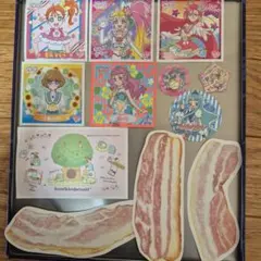 プリキュアなどのステッカー12枚セット