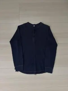 オールドユニクロ　ヘンリーネック 長袖カットソー
