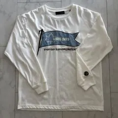 LOGOS DAYS フラッグプリント長袖カットソー