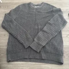 Hollister ワッフルニット セーター グレー Mのサムネイル