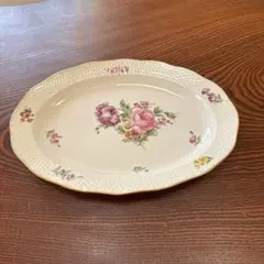 美品【HEREND】ヘレンド プティットローズ プレート 約25cm 金彩