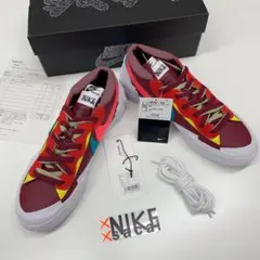 KAWS × sacai × Nike Blazer Low Team Red
