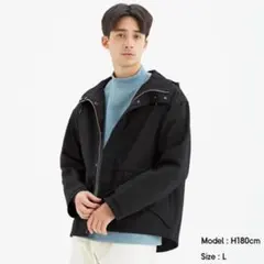 【GU】マウンテンパーカ L ブラックのサムネイル
