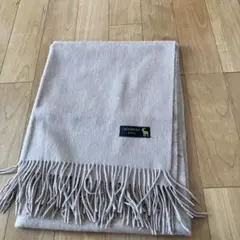 カシミア100%　大判ストール　ベージュ