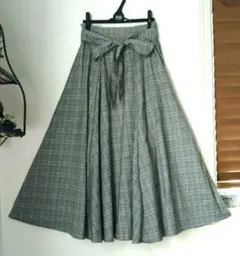 SpRay☆グレンチェックのフレアスカート