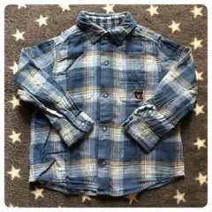 DOUBLE.B ダブルビー ミキハウス チェック シャツ 100cm  ♡