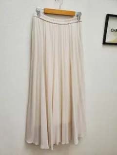 ユニクロ　シフォンロングプリーツスカート S