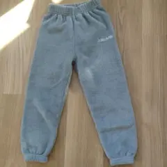 フリース ライトブルー ロングパジャマパンツ