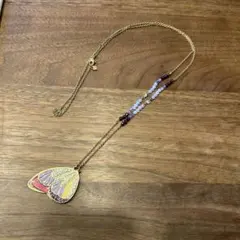 スワロフスキー　蝶の羽根デザイン ネックレス