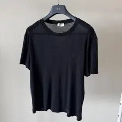 【美品】CELINE セリーヌ ロゴ刺繍 Tシャツ ブラック　コットンのサムネイル
