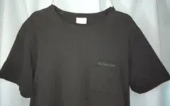 Columbia ブラック Tシャツ ポケット付き M