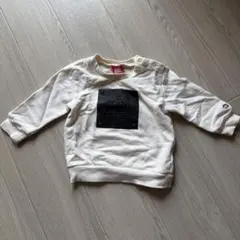 BABY DOLL クリーム色 トレーナー　80cm