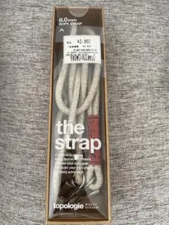 the strap 6.0mm ロープストラップ ベージュ