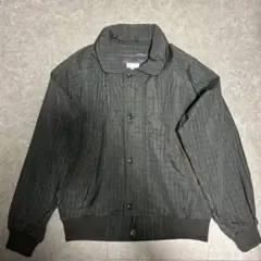 ダークグレー ストライプ柄 ジャケット M