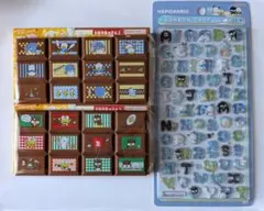 はぴだんぶい セット 正規品 ボンボンドロップシール もじ ちょこぶろっくしーる