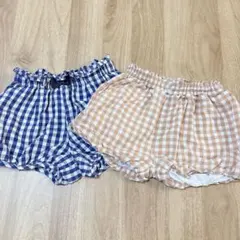 tete a tete かぼちゃパンツ まとめ売り　チェック　85㎝　90㎝