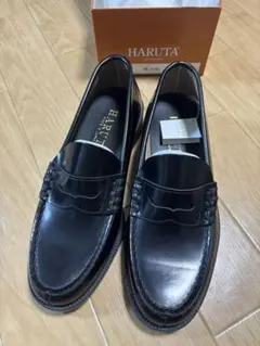 【未使用】HARUTA ブラックローファー 25.5cm
