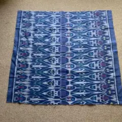 と*も様 【未使用】 生地　エスニック柄(ブルー)