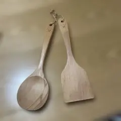 ナチュラルウッド　スプーンandスパチュラセットのサムネイル