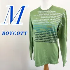 BOYCOTT 長袖カットソー グリーン サイズМ　メンズ　カジュアルコーデのサムネイル