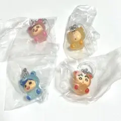 クレヨンしんちゃん　めじるしアクセサリー　4つ