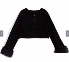 GRL ファーショート丈ニットカーディガン dr660