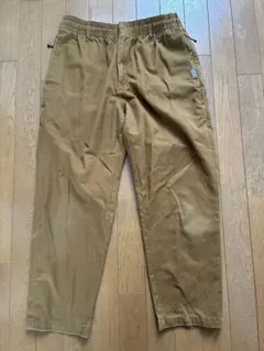 ブラウン カーゴパンツ ゴムウエスト