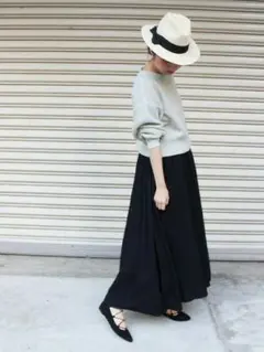 プリーツスカート ロングスカート