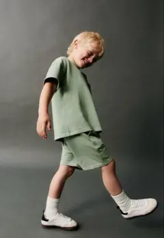ZARA ベビー 新品 Tシャツ ショートパンツ 98 セットアップ