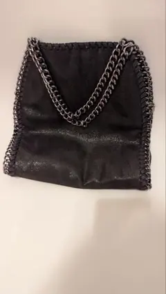 ブラック チェーンストラップ ハンドバッグ