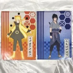NARUTO疾風伝 ニジゲンノモリ 忍里 限定 クリアファイル ナルト サスケ