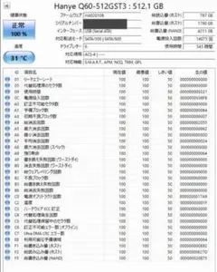 Hanye Q60-512GST3 512GB 内蔵型SSD