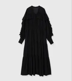 値下げ中anuans※新品未使用※リンクルラッフルワンピース