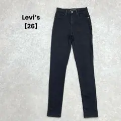 【リーバイス/Levi’s】スキニーパンツ　黒　26 細身　カジュアル　M相当