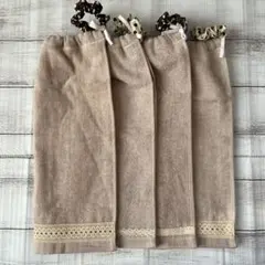 おりこうタオル おりこうエプロン レース 一重 4枚セット