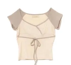 andmary Alma cachecoeur tops beige