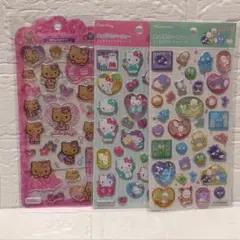 サンリオ　ポップデコパーティー クリスタルシール　ハローキティ　はぴだんぶい
