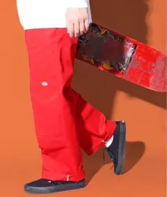 【新品】レッド ディッキーズ ダブルニー ワークパンツ 32inch