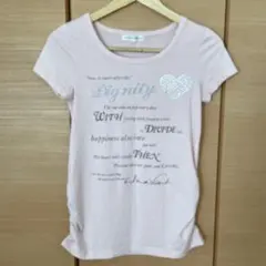 JAYRO white ピンク 半袖Tシャツ ハートストーン付き usedのサムネイル