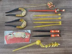 和風髪飾りセット 櫛・かんざし(まとめ売り)