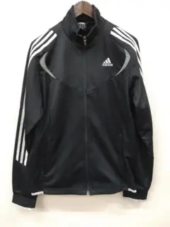 (10) adidas ブラック ジャージ ジャケット