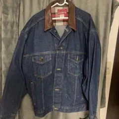 Marlboro Country Store デニムジャケット レザー襟 L