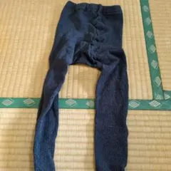 リブレギンス スパッツ ダークグレー ラメ入り　ユニクロ　130cm