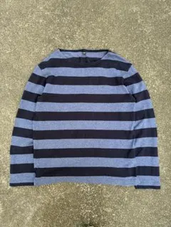 y2k 00’s old uniqlo ボーダー　ロングTシャツ